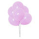 100x 10" Helium-Quality Latex Pastel Party Balloons - Lilac